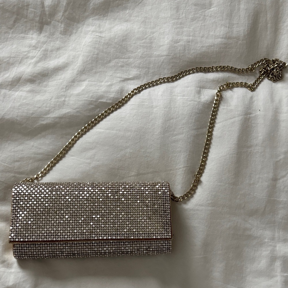 Elegant Silver Clutch Bag